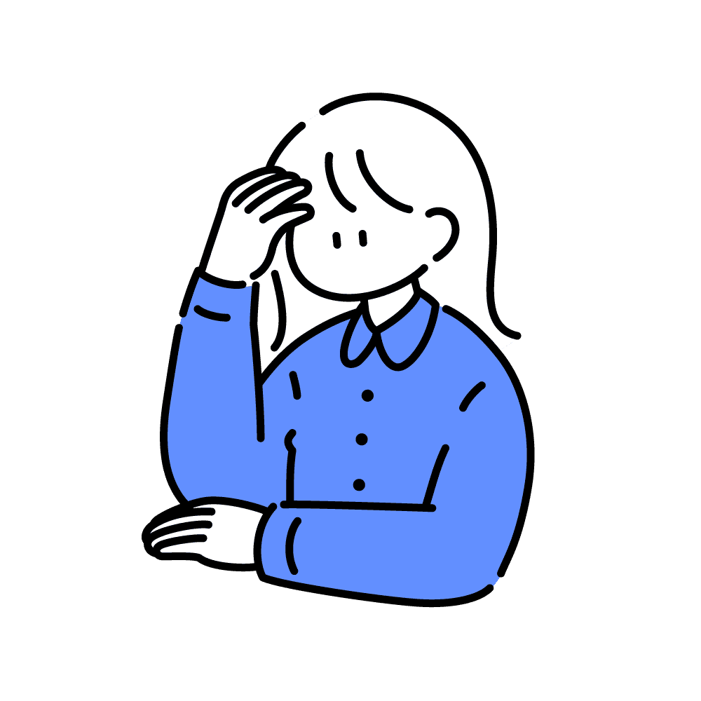 悩める女の子
